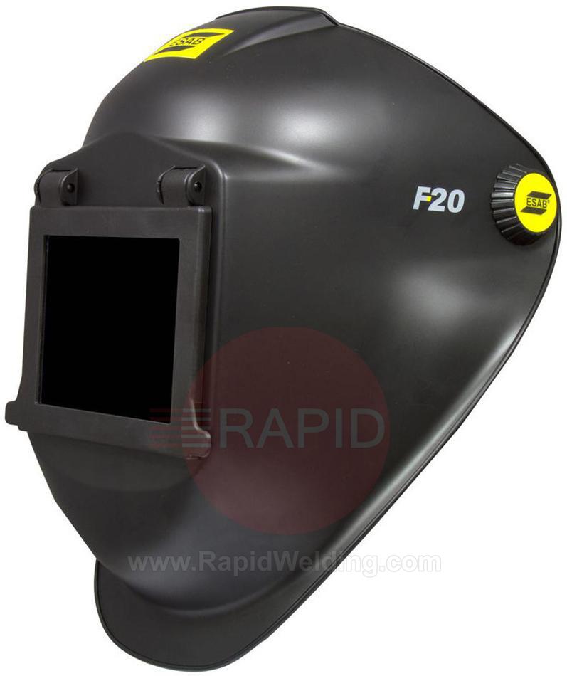 0700000427  ESAB F20 Flip-up Welding Helmet with 110 x 90mm Shade #10 Passive Lens